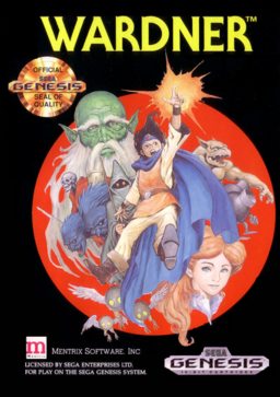 Wardner box art for Sega Genesis